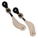 Teskey's Shaped Spur Strap w/Buckstitch Tack - Spur Straps Teskey's White