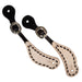 Teskey's Shaped Spur Strap w/Buckstitch Tack - Spur Straps Teskey's Chocolate