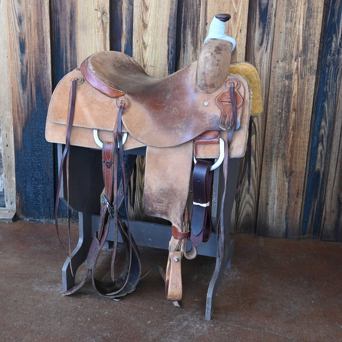 16" USED TRENT WARD RANCH CUTTING SADDLE