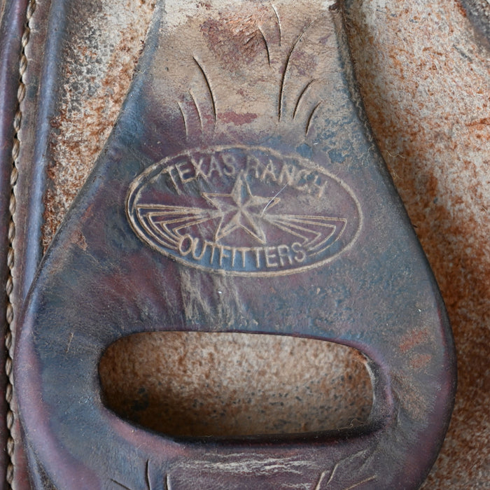 17" USED TEXAS RANCH OUTFITTER RANCH SADDLE Saddles - Used Texas Ranch Outfitters