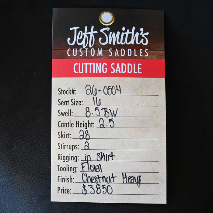 16" JEFF SMITH BUSTER WELCH CUTTING SADDLE