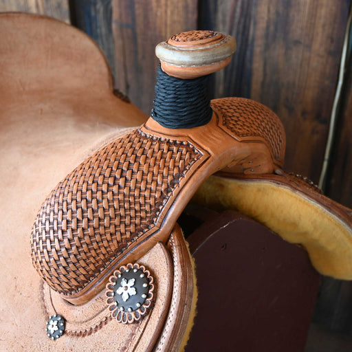 15.5" PATRICK SMITH TEAM ROPING SADDLE Saddles - New Patrick Smith