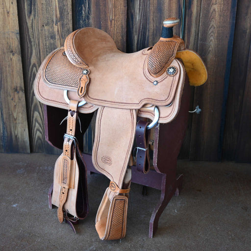15.5" PATRICK SMITH TEAM ROPING SADDLE Saddles - New Patrick Smith