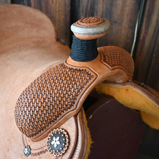 15.5" PATRICK SMITH TEAM ROPING SADDLE Saddles - New Patrick Smith