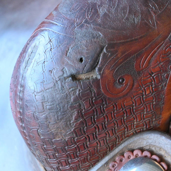 14.5" USED TAD SANDERS RANCH CUTTING SADDLE