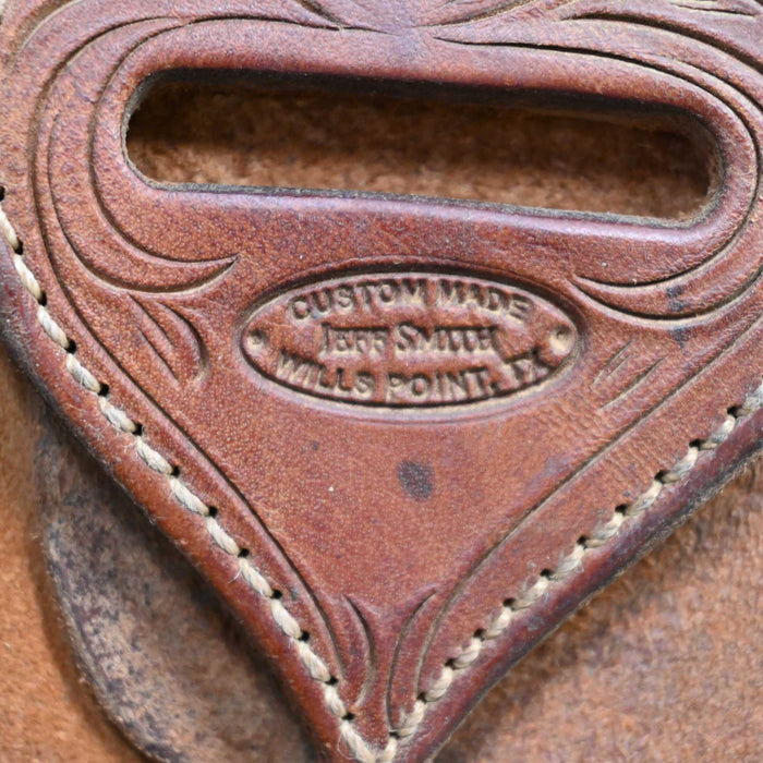 16" USED JEFF SMITH RANCH CUTTER SADDLE