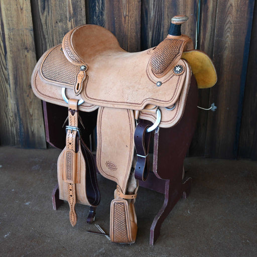 16.5" PATRICK SMITH TEAM ROPING SADDLE Saddles - New Patrick Smith