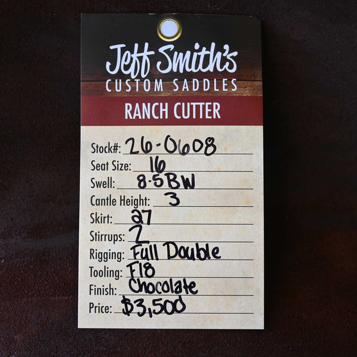 16" JEFF SMITH BUSTER WELCH RANCH CUTTER SADDLE