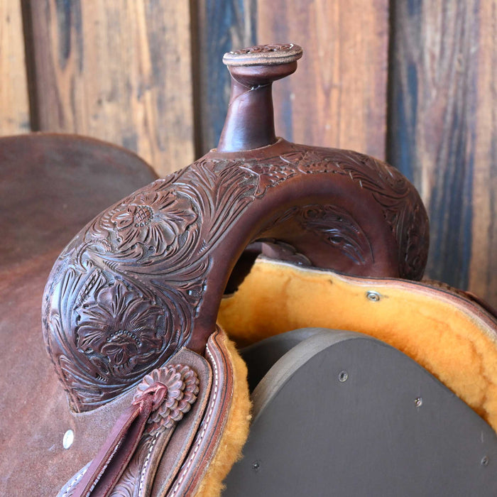 16" JEFF SMITH BUSTER WELCH RANCH CUTTER SADDLE