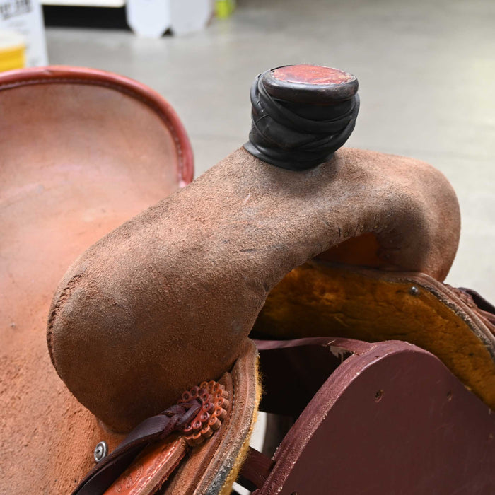 15" USED TESKEY'S STRIP DOWN RANCH SADDLE