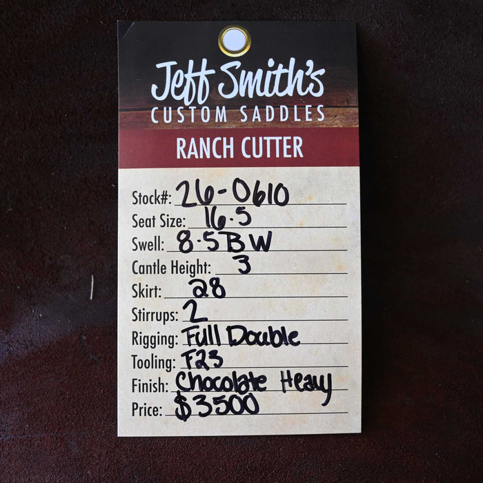 16.5" JEFF SMITH BUSTER WELCH RANCH CUTTER SADDLE
