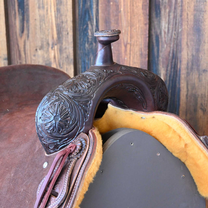 16.5" JEFF SMITH BUSTER WELCH RANCH CUTTER SADDLE