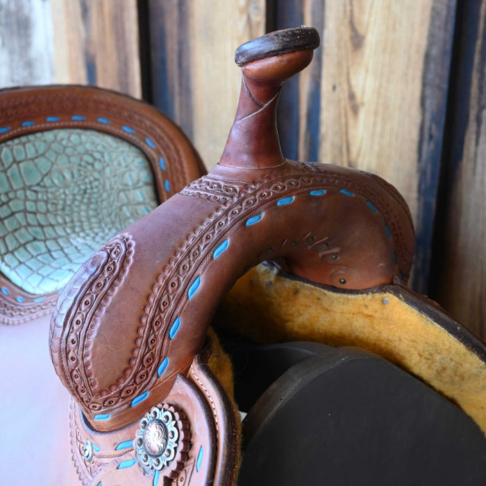 14" USED FORT WORTH BARREL SADDLE