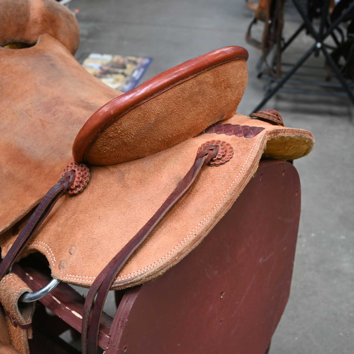 15.5" USED TESKEY'S STRIP DOWN RANCH SADDLE