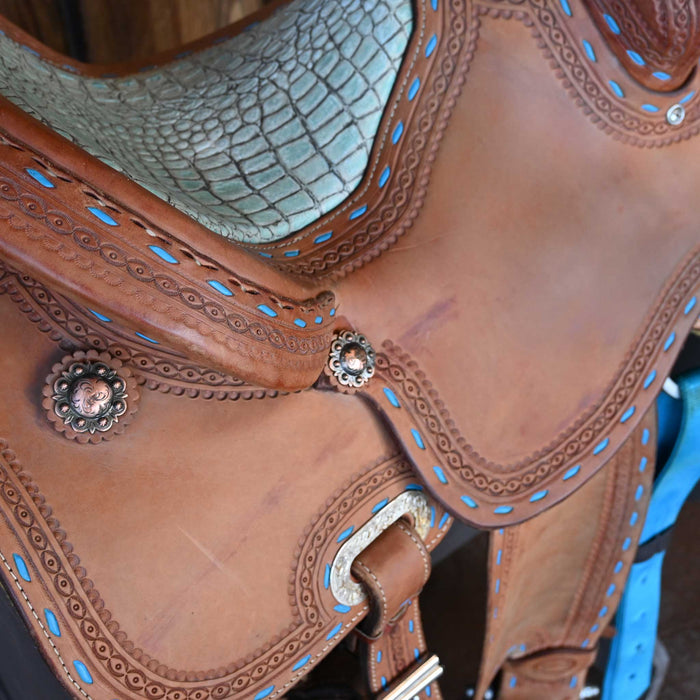 14" USED FORT WORTH BARREL SADDLE