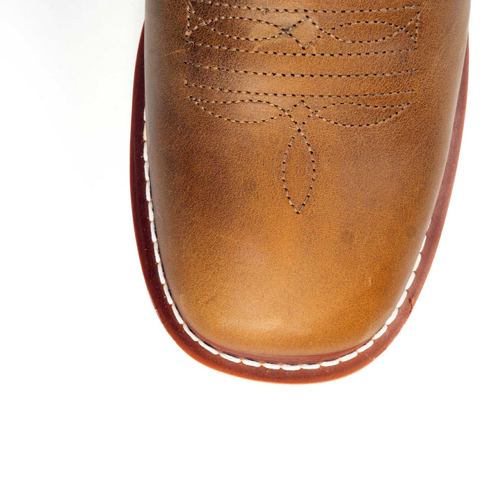 R. Watson Men's Tan Renegade Cowhide Square Toe Boots MEN - Footwear - Western Boots R Watson