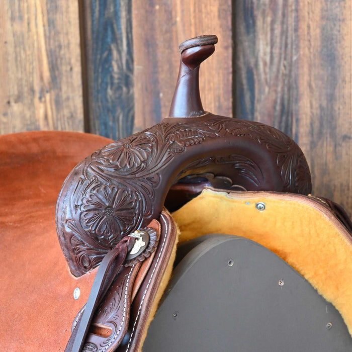 15.5" JEFF SMITH BEAU GALYEAN CUTTING SADDLE
