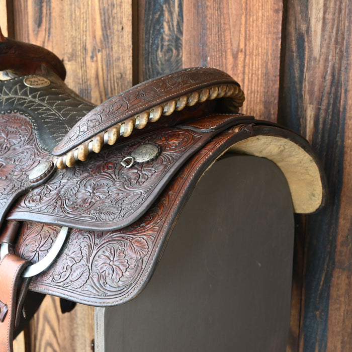 14.5" USED BILLY COOK TEAM ROPING SADDLE Saddles - Used Billy Cook