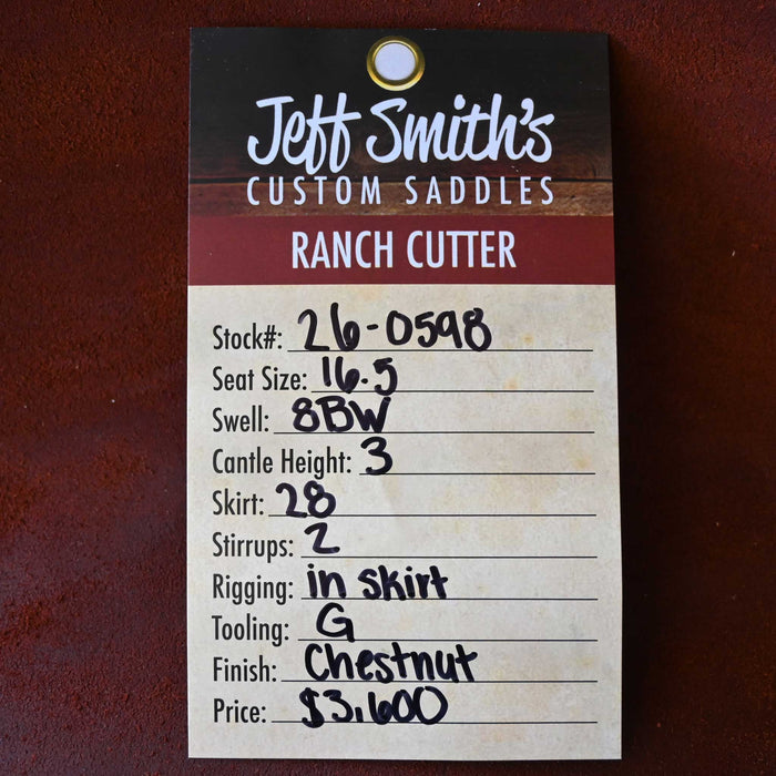 16.5" JEFF SMITH BUSTER WELCH RANCH CUTTER SADDLE