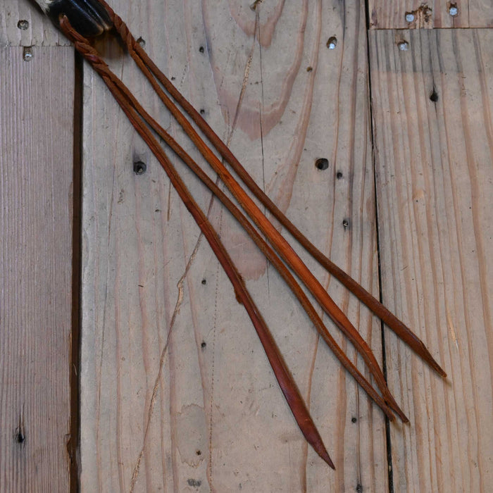 20" Deer Hoof Quirt Tack - Whips, Crops & Quirts misc