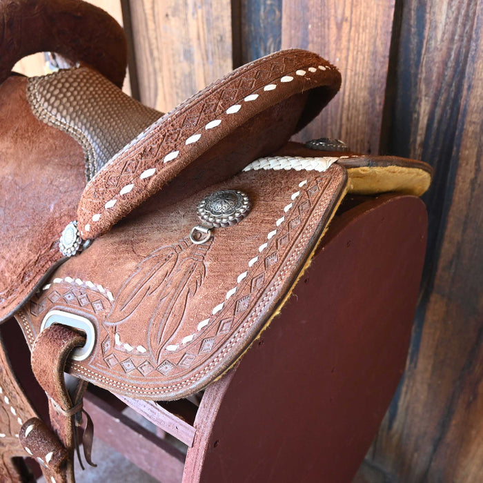 14" USED LOREDO BARREL SADDLE
