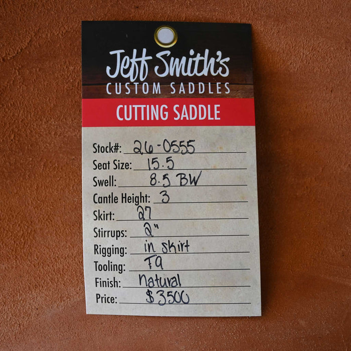 15.5" JEFF SMITH BUSTER WELCH CUTTING SADDLE