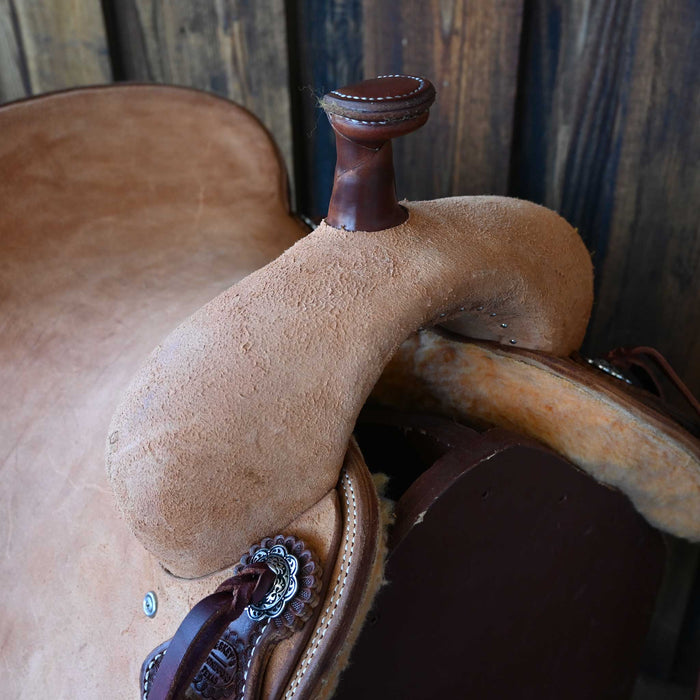 16" TESKEY'S RANCH CUTTER SADDLE Saddles - New Teskey's Saddlery