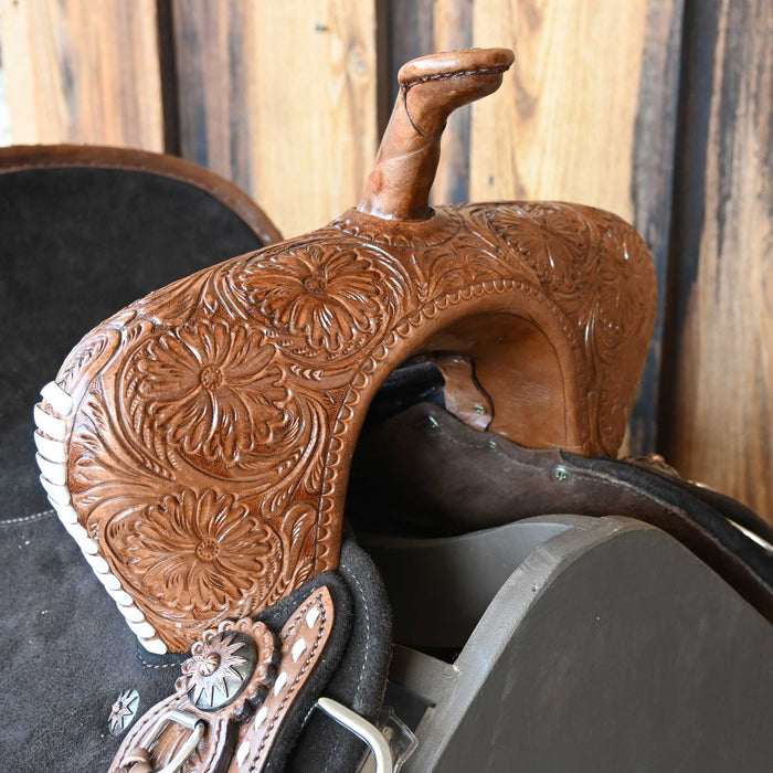 14" SEVEN LIGHTWEIGHT (FIBERGLASS TREE) BARREL SADDLE
