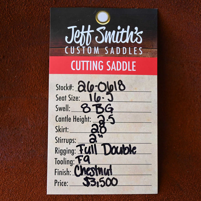 16.5" JEFF SMITH BEAU GALYEAN CUTTING SADDLE