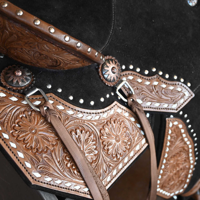 14" SEVEN LIGHTWEIGHT (FIBERGLASS TREE) BARREL SADDLE