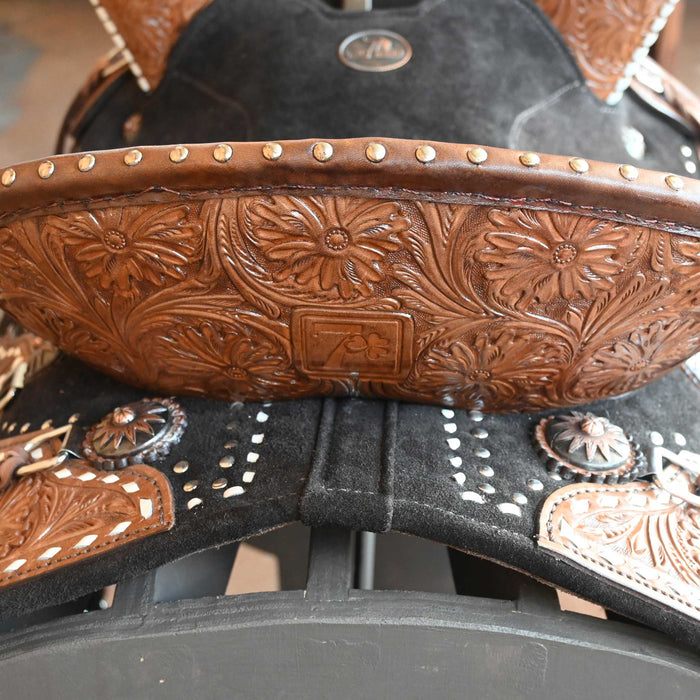14" SEVEN LIGHTWEIGHT (FIBERGLASS TREE) BARREL SADDLE