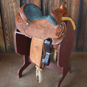15" USED TOP HAT BARREL SADDLE