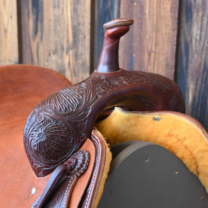 16.5" JEFF SMITH BEAU GALYEAN CUTTING SADDLE