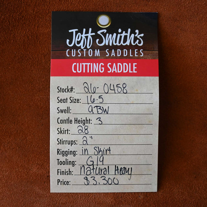 16.5" JEFF SMITH BUSTER WELCH CUTTING SADDLE