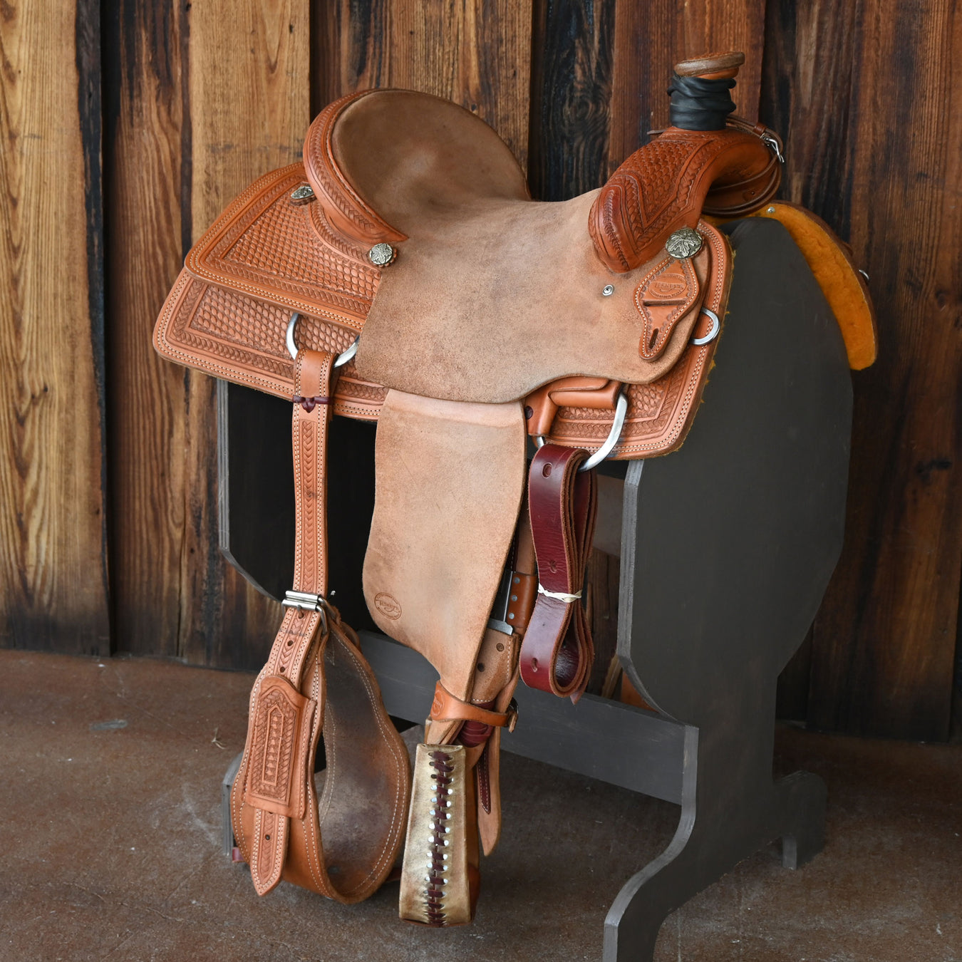 15" USED TESKEY'S RANCH SADDLE Saddles - Used Teskey's Saddlery