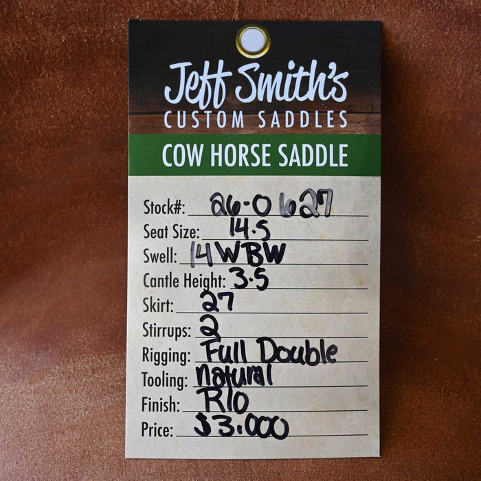 14.5" JEFF SMITH BUSTER WELCH COW HORSE SADDLE