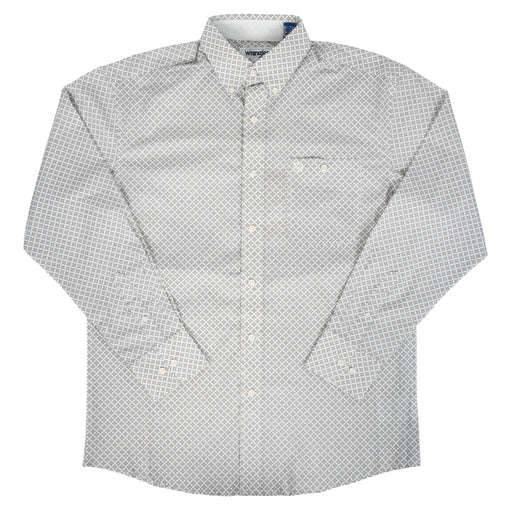 Wrangler Men's George Strait Geo Print Button Down Shirt MEN - Clothing - Shirts - Long Sleeve Wrangler