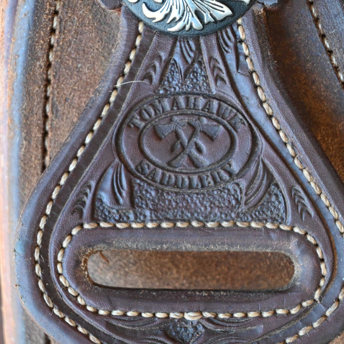 14.5" USED TOMAHAWK TEAM ROPING SADDLE