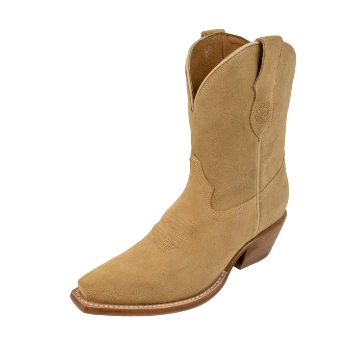 RW Ranch Women's Snip Toe Sand Roughout Western Boot