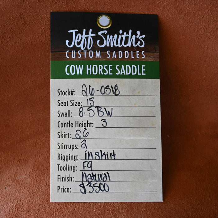 15" JEFF SMITH BUSTER WELCH COW HORSE SADDLE