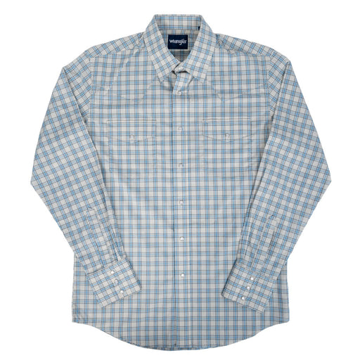 Wrangler Men's Pearl Snap Plaid Western Shirt MEN - Clothing - Shirts - Long Sleeve Wrangler
