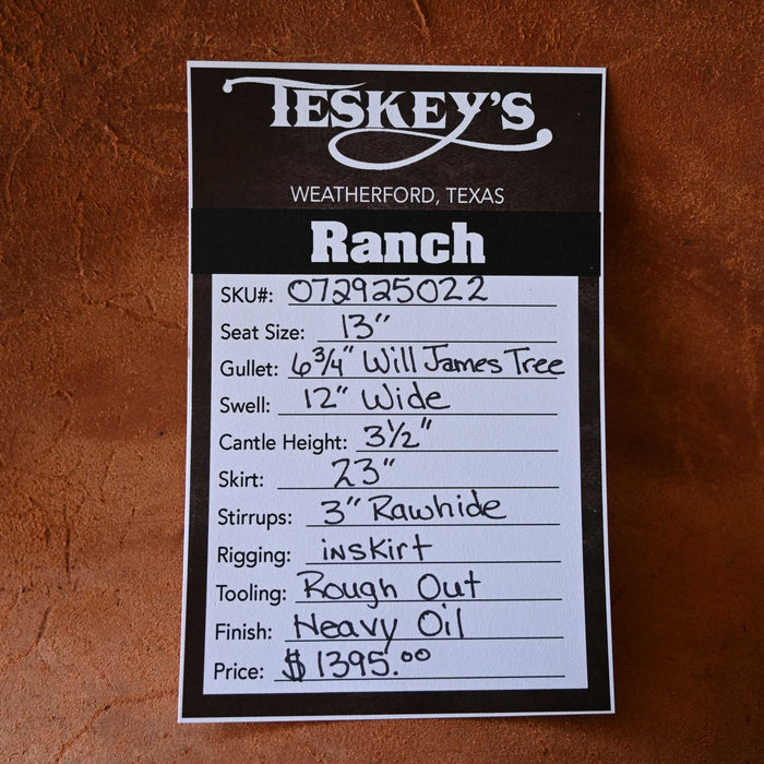 13" TESKEY'S YOUTH STRIP DOWN RANCH SADDLE Saddles - New Teskey's Saddlery