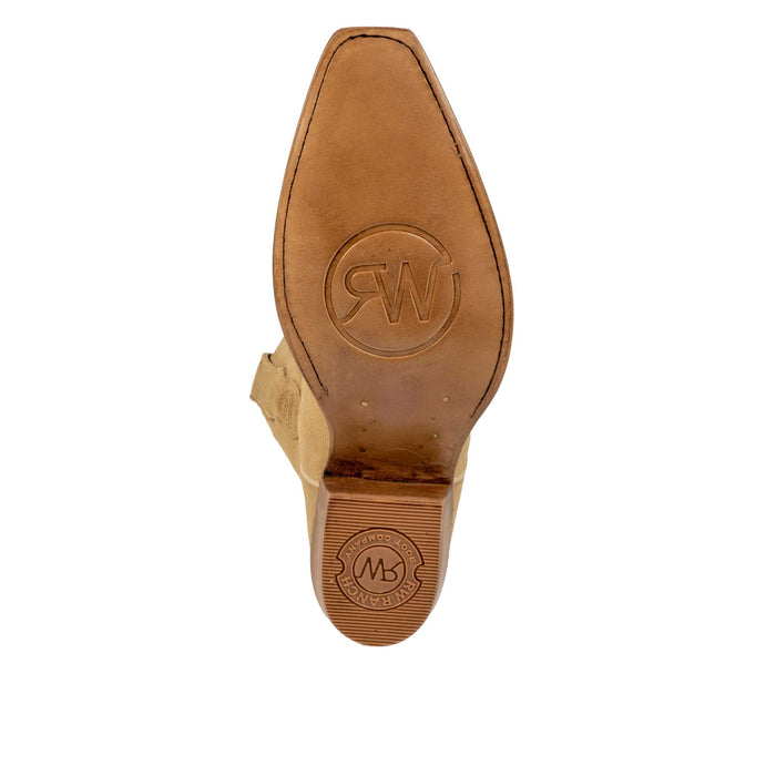 RW Ranch Women's Snip Toe Sand Roughout Western Boot