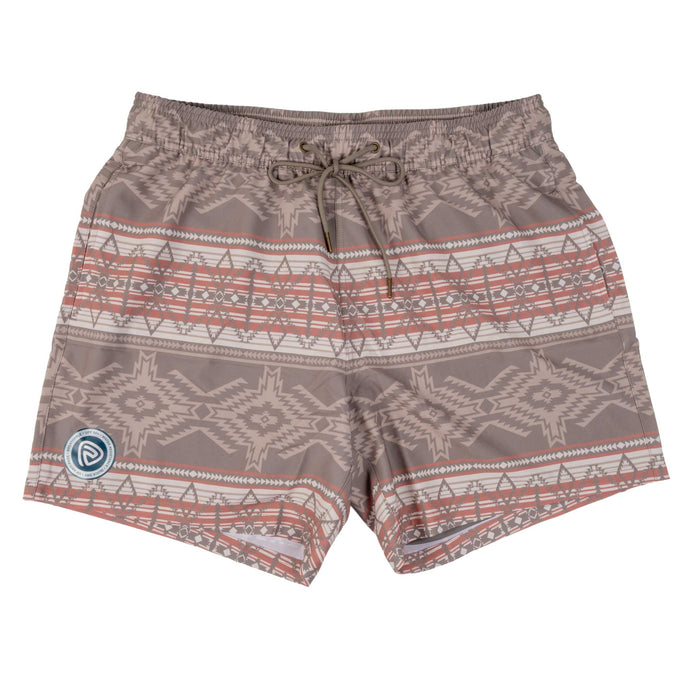 Rock & Roll Denim Men's Taupe Aztec Lined Swim Volley Short MEN - Clothing - Surf & Swimwear Panhandle