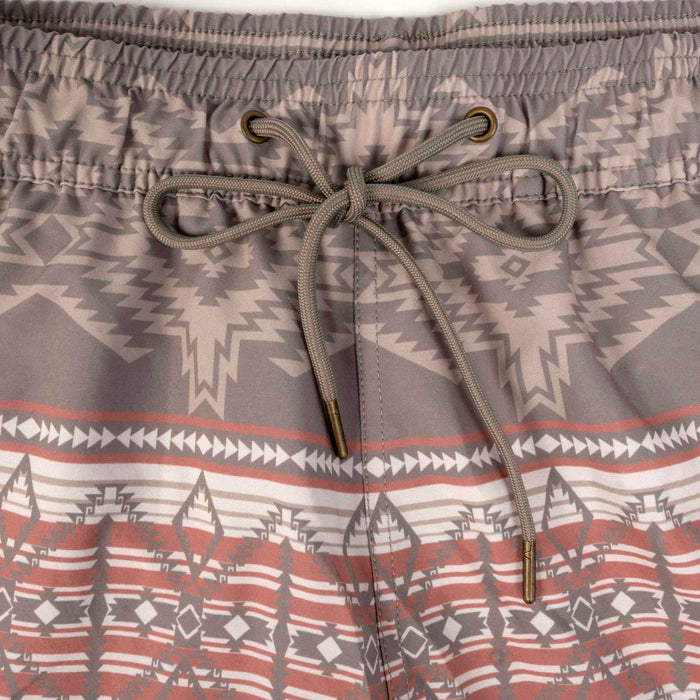 Rock & Roll Denim Men's Taupe Aztec Lined Swim Volley Short MEN - Clothing - Surf & Swimwear Panhandle