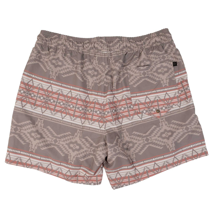 Rock & Roll Denim Men's Taupe Aztec Lined Swim Volley Short MEN - Clothing - Surf & Swimwear Panhandle