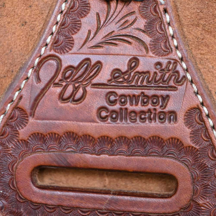 14.5" USED JEFF SMITH COWBOY COLLECTION BARREL SADDLE Saddles - Used Jeff Smith