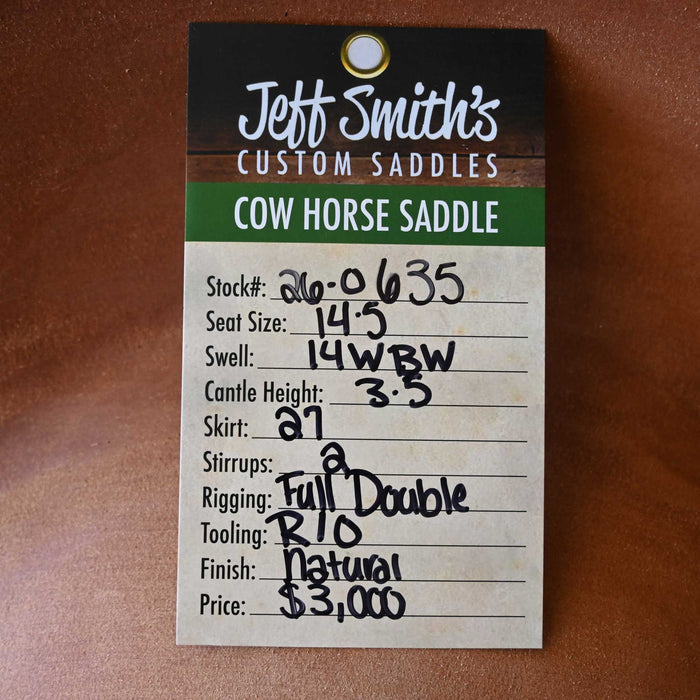 14.5" JEFF SMITH BUSTER WELCH COW HORSE SADDLE