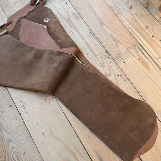 Teskey's Small Brown Shotgun Chaps 2174 Tack - Chaps & Chinks Teskey's