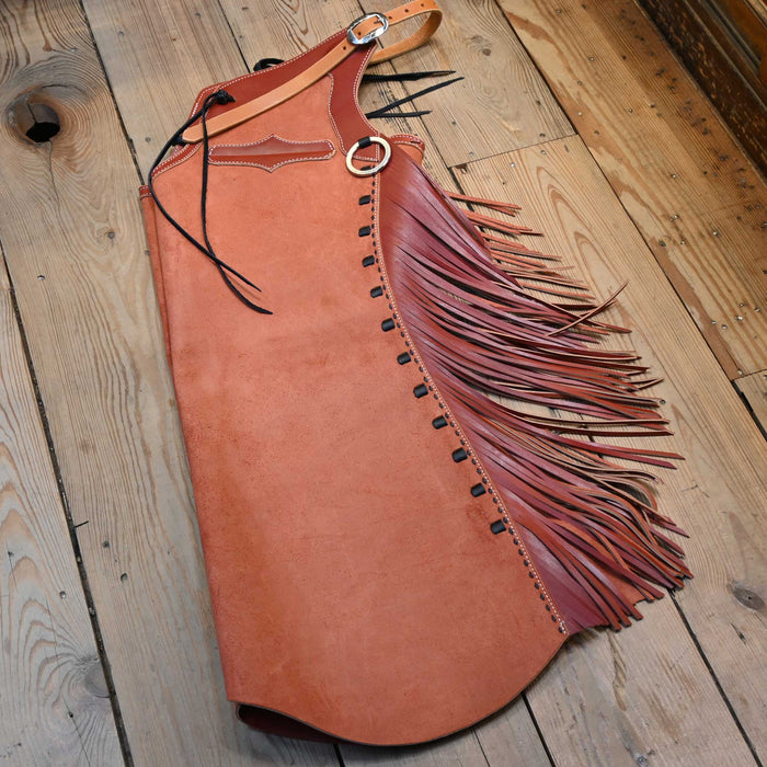 Austin Valimont Roughout Brick Red Chaps 2034